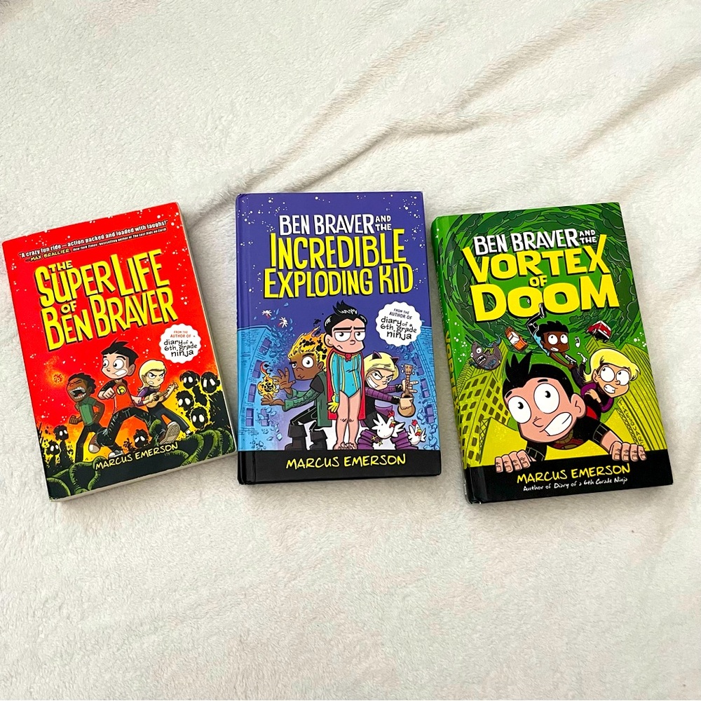 Ben Braver Kids Book Set - Red, Blue, Green Covers